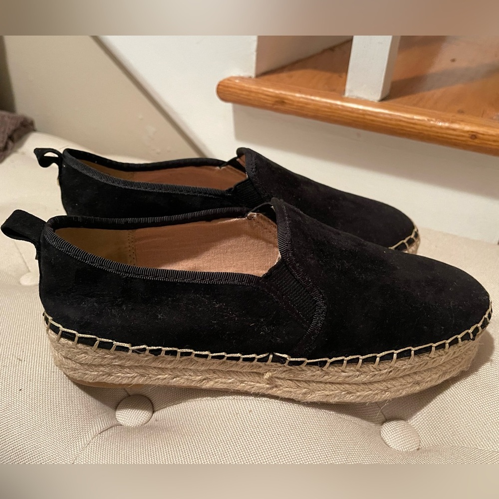 Sam Edelman Black Espadrille Slip-Ons